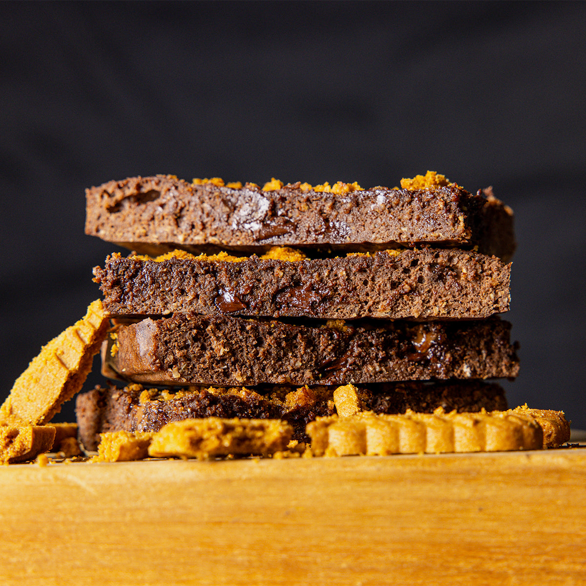 Lotus Biscoff Protein Brownie