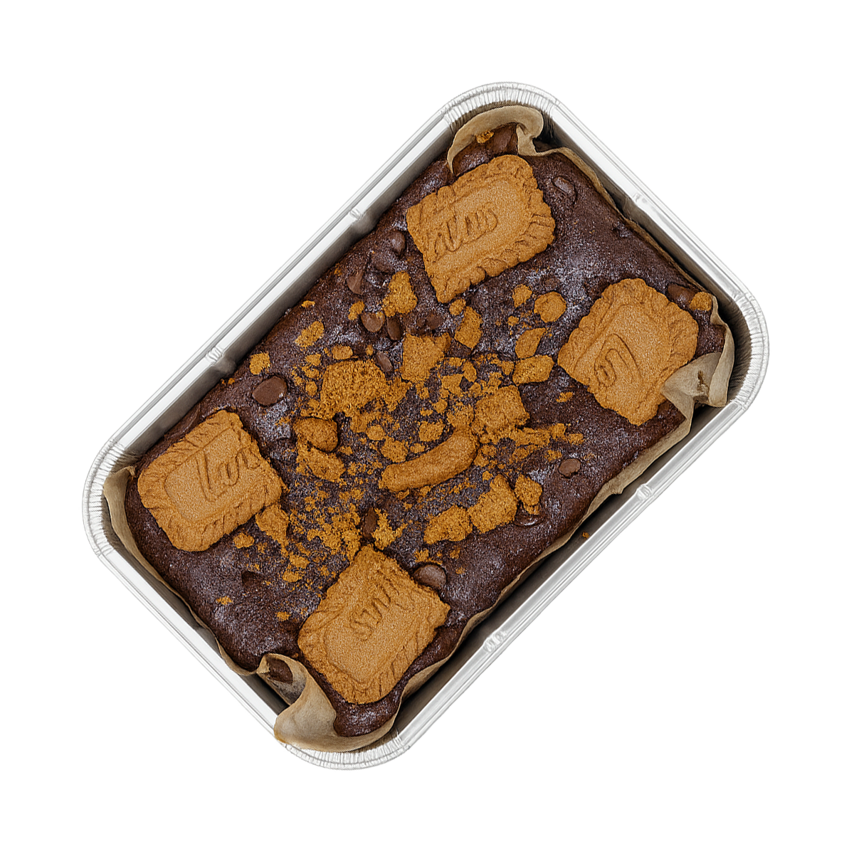 Lotus Biscoff Protein Brownie