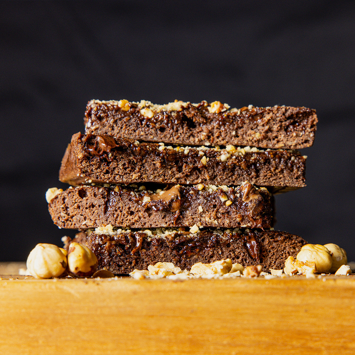 Light Hazelnut Chocolate Protein Brownie