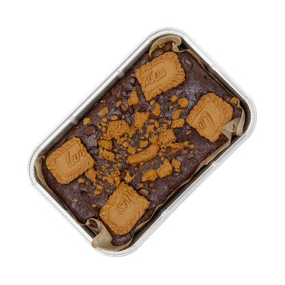 Lotus Biscoff Protein Brownie
