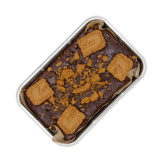 Lotus Biscoff Protein Brownie