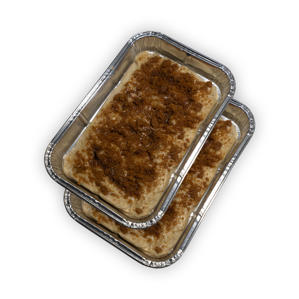 2 white choc biscoff trays