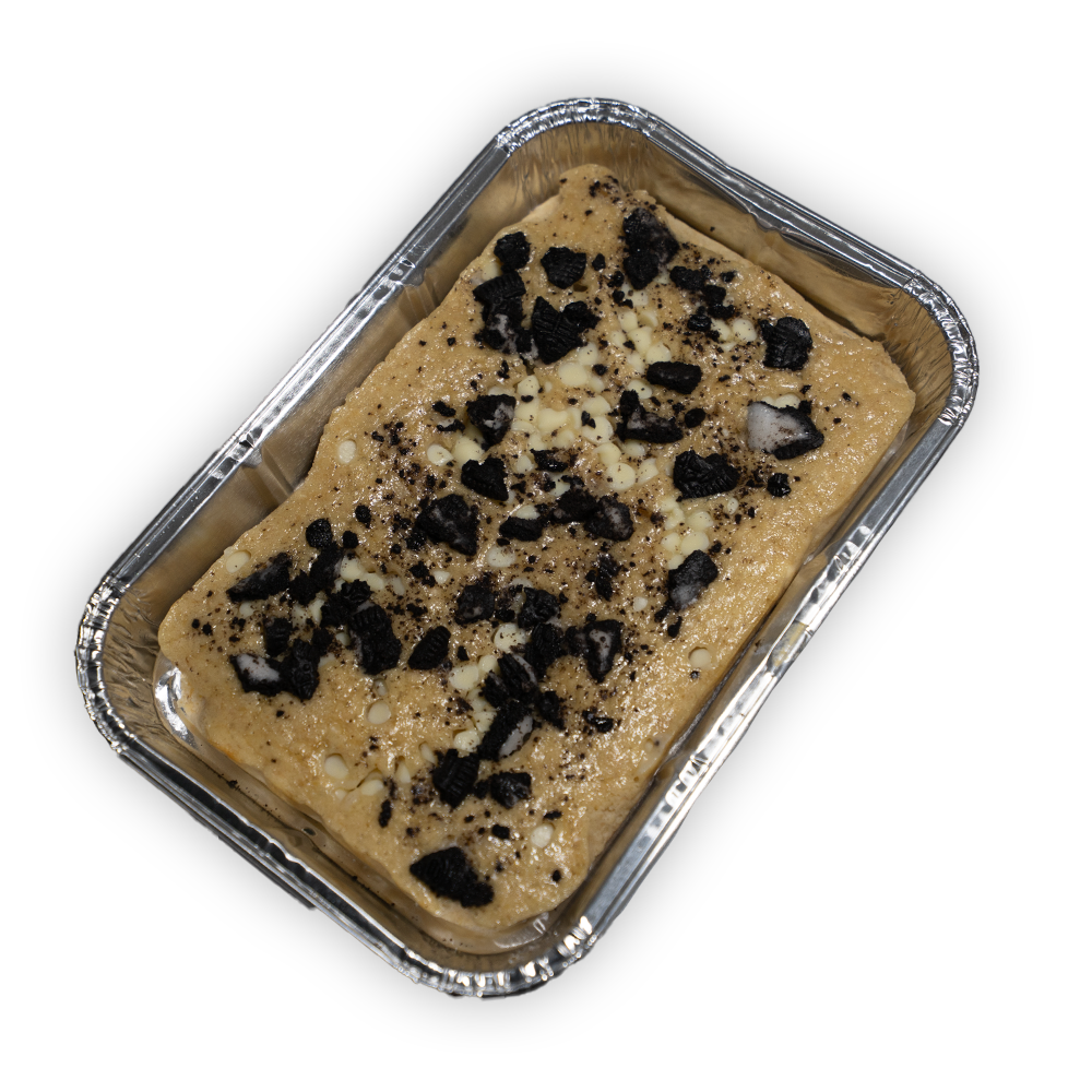 Light Cookies + Cream Blondie bake