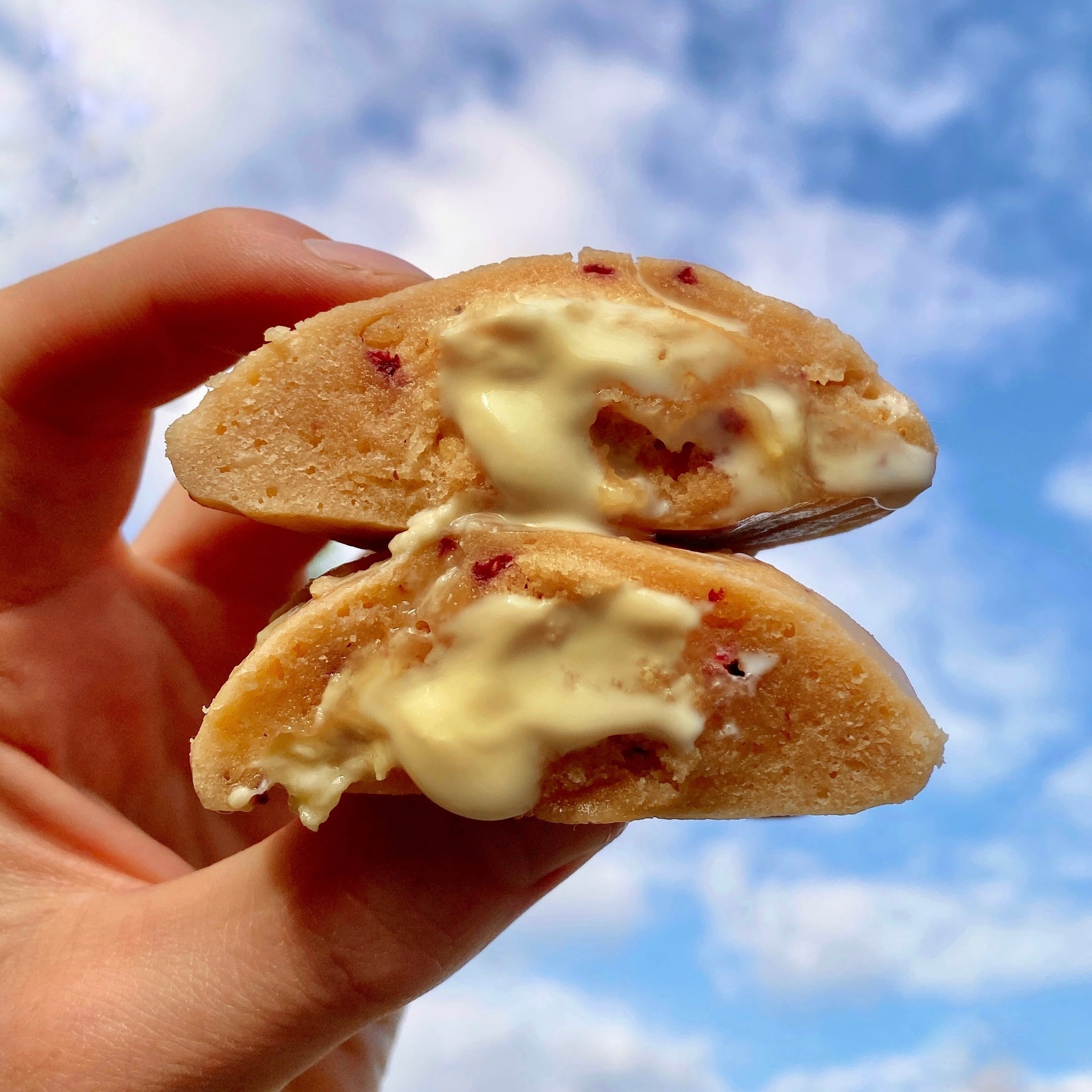 White Chocolate & Raspberry Cookie