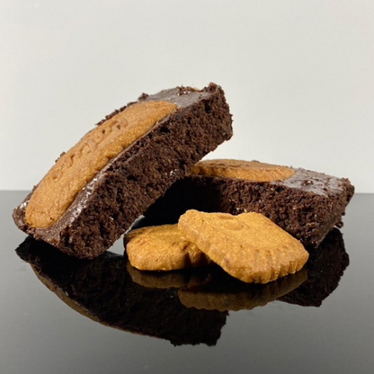 Double Chocolate Biscoff Protein Brownie bars